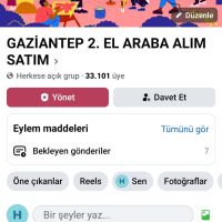 33k Üyeli Gaziantep 2.el Araba Alım Satım Grubu