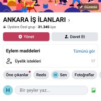 31k üyeli Ankara kütleli grup