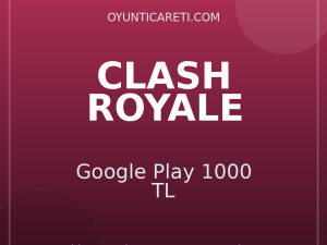 Clash Royale Google Play 1000 TL