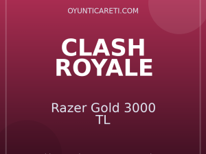 Clash Royale Razer Gold 3000 TL