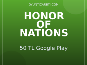 Honor Of Nations 50 TL Google Play