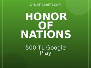 Honor Of Nations 500 TL Google Play