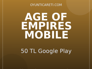 Age of Empires Mobile 50 TL Google Play
