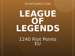 League of Legends 1240 Riot Points EU