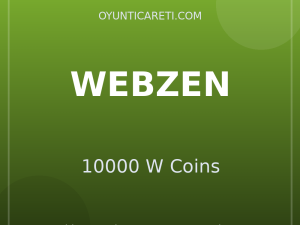 Webzen 10000 W Coins