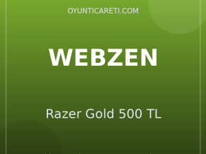 Webzen Razer Gold 500 TL