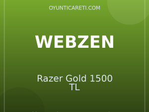 Webzen Razer Gold 1500 TL