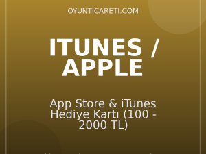App Store & iTunes Hediye Kartı (100 - 2000 TL)
