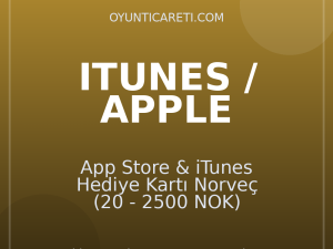 App Store & iTunes Hediye Kartı Norveç (20 - 2500 NOK)