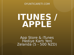 App Store & iTunes Hediye Kartı Yeni Zelanda (5 - 500 NZD)