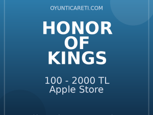 Honor of Kings 100 - 2000 TL Apple Store