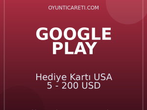Google Play Hediye Kartı USA 5 - 200 USD