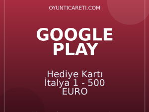 Google Play Hediye Kartı İtalya 1 - 500 EURO