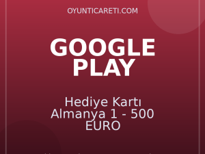 Google Play Hediye Kartı Almanya 1 - 500 EURO