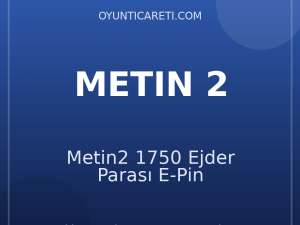 Metin2 1750 Ejder Parası E-Pin