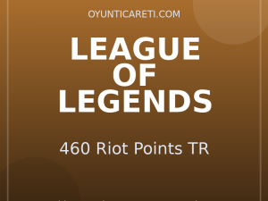 League of Legends 460 Riot Points TR