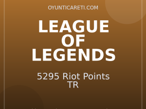 League of Legends 5295 Riot Points TR