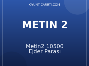 Metin2 10500 Ejder Parası