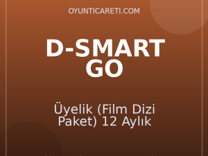 D-Smart GO Üyelik (Film Dizi Paket) 12 Aylık