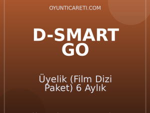D-Smart GO Üyelik (Film Dizi Paket) 6 Aylık