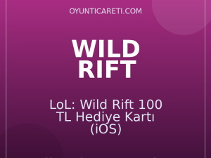 LoL: Wild Rift 100 TL Hediye Kartı (iOS)