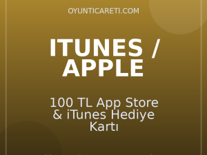 100 TL App Store & iTunes Hediye Kartı