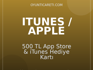500 TL App Store & iTunes Hediye Kartı