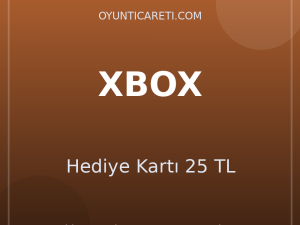 XBOX Hediye Kartı 25 TL