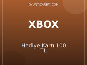 XBOX Hediye Kartı 100 TL