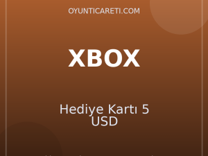XBOX Hediye Kartı 5 USD
