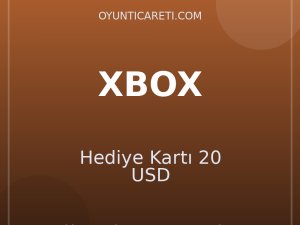 XBOX Hediye Kartı 20 USD