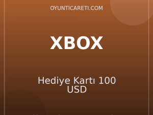 XBOX Hediye Kartı 100 USD