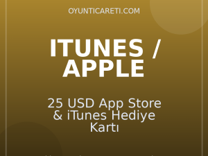 25 USD App Store & iTunes Hediye Kartı