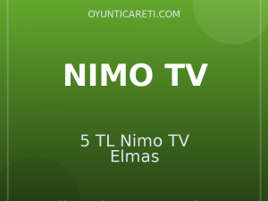5 TL Nimo TV Elmas