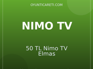 50 TL Nimo TV Elmas