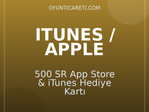500 SR App Store & iTunes Hediye Kartı