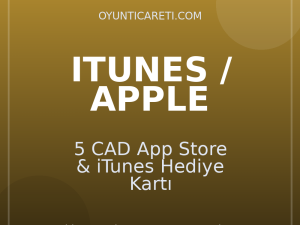 5 CAD App Store & iTunes Hediye Kartı
