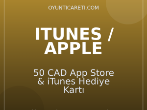 50 CAD App Store & iTunes Hediye Kartı