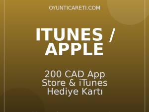 200 CAD App Store & iTunes Hediye Kartı