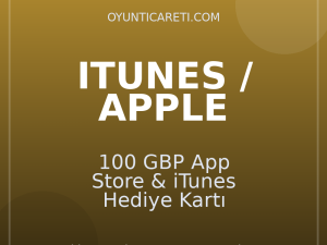 100 GBP App Store & iTunes Hediye Kartı