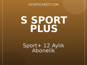 S Sport+ 12 Aylık Abonelik