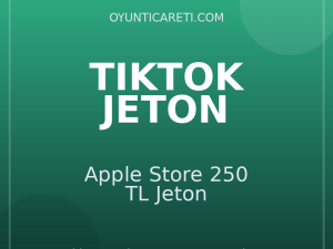 TikTok Apple Store 250 TL Jeton