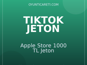 TikTok Apple Store 1000 TL Jeton