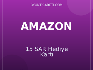 Amazon 15 SAR Hediye Kartı