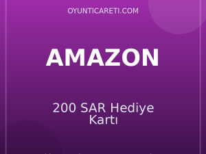 Amazon 200 SAR Hediye Kartı