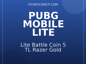 Pubg Lite Battle Coin 5 TL Razer Gold