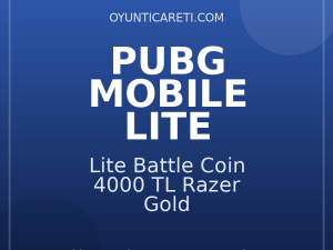 Pubg Lite Battle Coin 4000 TL Razer Gold