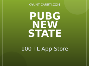 Pubg New State 100 TL App Store