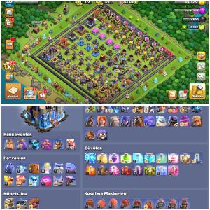 TH18⚡️COC | • 222 LEVEL MAX DUVARLI KÖY !!