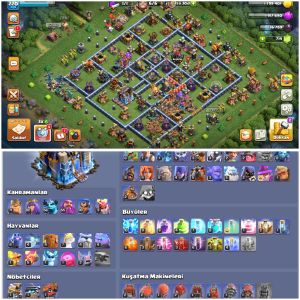 TH18⚡️COC | • 220 LEVEL | DUVAR HARİÇ MAXA YAKIN